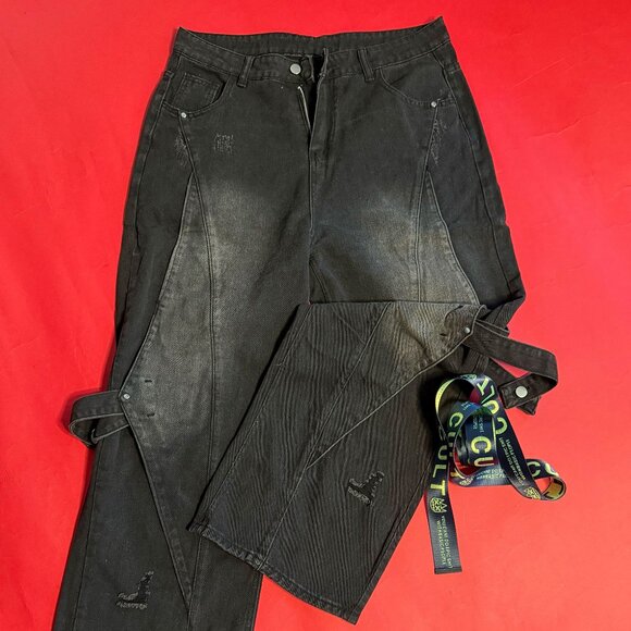 Baggy Jeans 90s Vintage Look – 4-Piece Bundle – Fits Size M - Picture 9 of 13